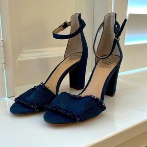 Vince Camuto denim heels